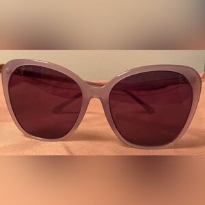 Jimmy Choo Oversized Cat Eye Sunglasses Lavender Frame with Case